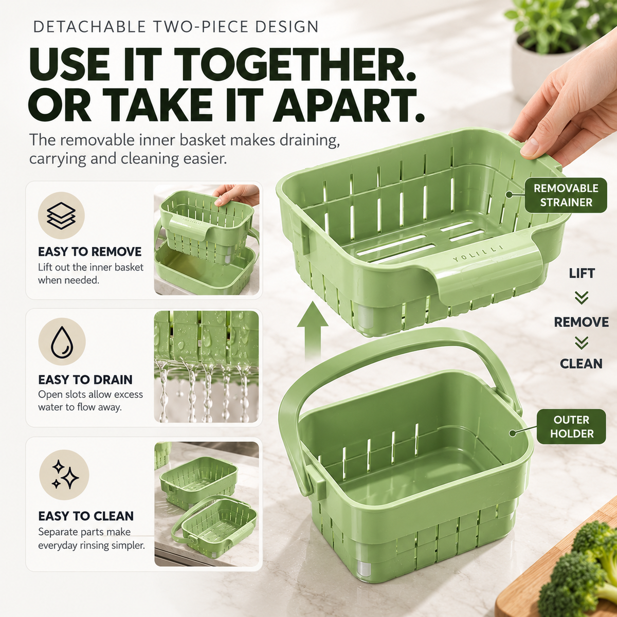 🧩100K+ SOLD! ✨ Kitchen Sink Strainer Food Catcher Efficient Strainer Solution