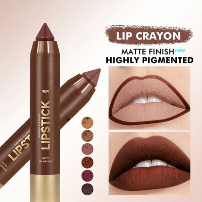 🎁Last Day Promotion 49% OFF🔥6Pcs/set Matte Brown Lipstick💄