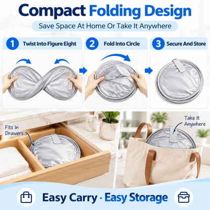 🎁 Portable Waterproof Hair Cutting Cape – Reusable Hair Catcher Bib for Easy Home Haircuts