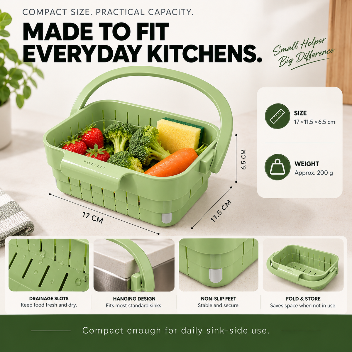 🧩100K+ SOLD! ✨ Kitchen Sink Strainer Food Catcher Efficient Strainer Solution