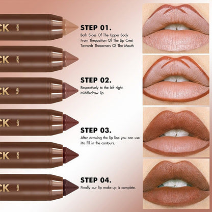 🎁Last Day Promotion 49% OFF🔥6Pcs/set Matte Brown Lipstick💄