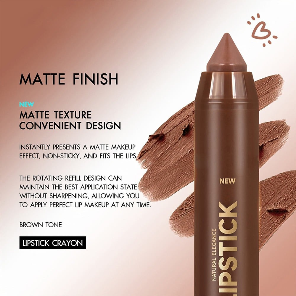 🎁Last Day Promotion 49% OFF🔥6Pcs/set Matte Brown Lipstick💄