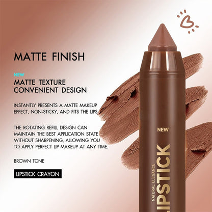 🎁Last Day Promotion 49% OFF🔥6Pcs/set Matte Brown Lipstick💄