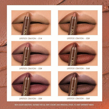 🎁Last Day Promotion 49% OFF🔥6Pcs/set Matte Brown Lipstick💄